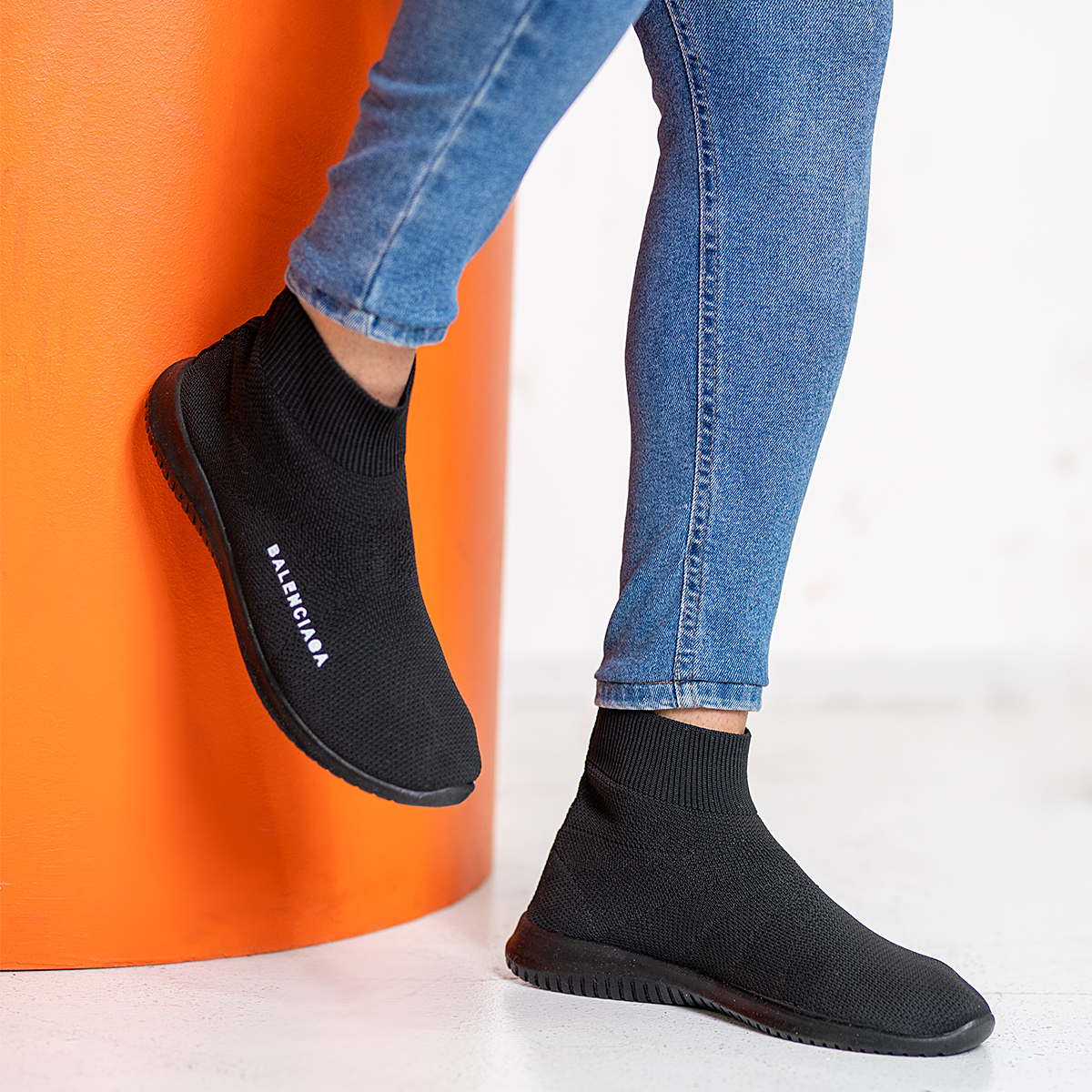 نیم بوت جورابی بالنسیاگا مشکی